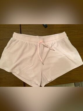 Women’s Pink and Blue Waffle Knit Lounge Shorts